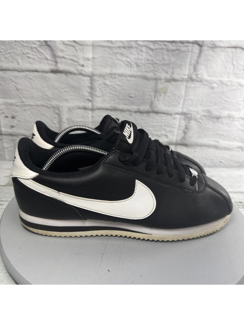 Nike Cortez Basic Leather Black White Men's Sneakers Shoes Size 9.5 819719-012